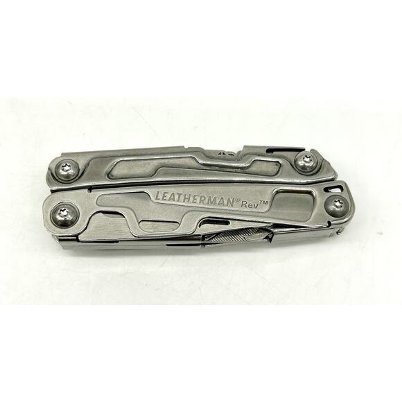 Leatherman Rev 3.8" Multi-Tool Stainless With Box Lightly Used EUC Pliers Knife - Picture 10 of 16